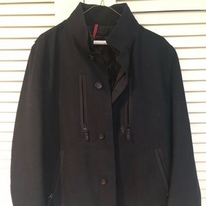 Navy zip/button Pea Coat